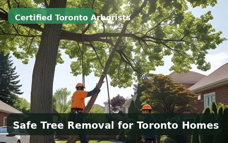 Certified arborist performing tree removal in Toronto Ontario
